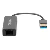 USB hub NATEC Cricket USB 3.2 Gen 1 Type-A with RJ-45 Ethernet 1000 Mbit/s, aluminium housing, black