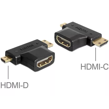 Cable gender changer HDMI-C HDMI-D HDMI-A DeLOCK 65446