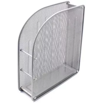 Vertical tray FORPUS FO30559, perforated metal, 7 cm height, silver