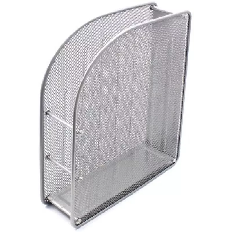 Vertical tray FORPUS FO30559, perforated metal, 7 cm height, silver