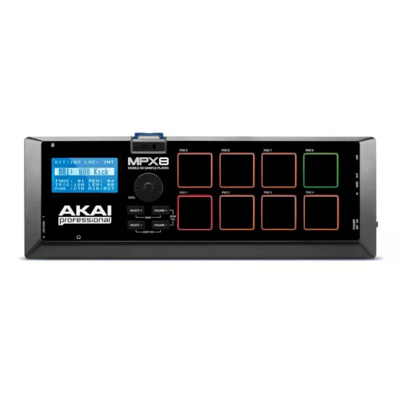 DJ controller Akai MPX8 Black 3.5 mm headphone connectivity 5 V 1 A