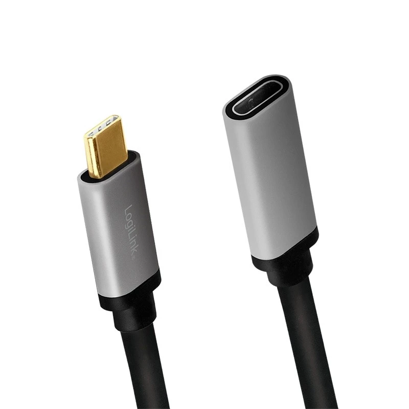 LogiLink USB Cable USB 3.2 Gen 2 CUA0105 0.5m USB C Black Grey