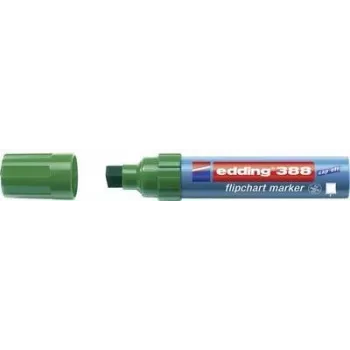 Flipchart marker Edding 388 single tip bullet/chisel 4–12 mm, green, 1 pc