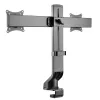 Monitor holder MACLEAN MC-854 for two monitors 17–27 inch VESA 75x75 / 100x100, dual-arm desk mount