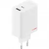 Power adapter ONEPLUS SUPERVOOC 120W dual-port wired charger, 120W total output, 1x USB-C + 1x USB-A, 100–240V, 145 g, white