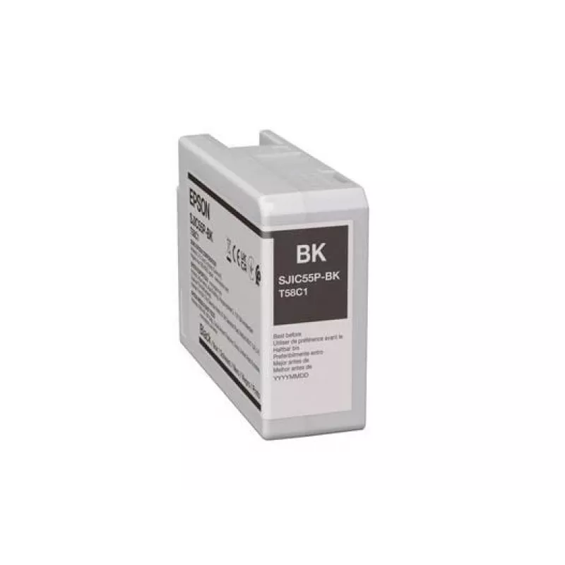 Ink Cartridge Epson SJIC55 (BK) for ColorWorks CW-D6500/D6000 — Black