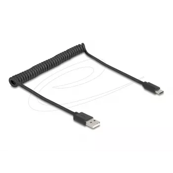 DeLOCK USB Cable USB 2.0 0.75m USB A USB C Black 90368