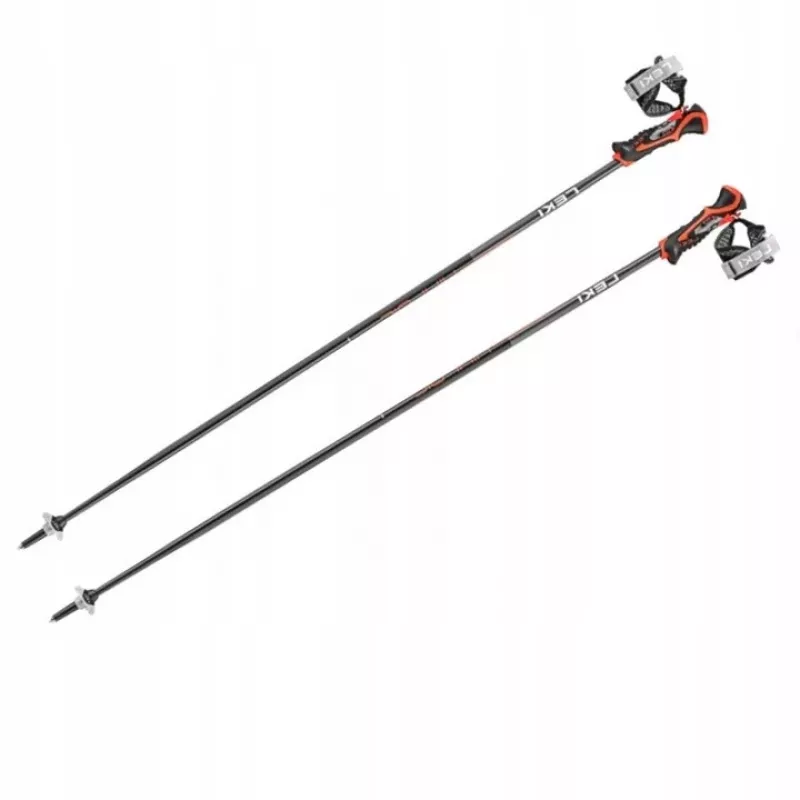 Ski poles Leki 3D AIRFOIL black/red 120 cm