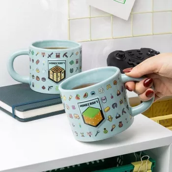 Mug Paladone Minecraft embossed design PP14641MCF 330–350 ml ceramic