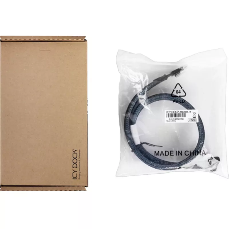 Icy Dock MB410L-B Serial Attached SCSI (SAS) cable 0.5 m Black