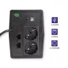 Qoltec Monolith uninterruptible power supply (UPS) Double-conversion (Online) 1 kVA 600 W 2 AC outlet(s)