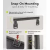 Fixed TV wall mount WENTRONIC Goobay Ultraslim 70822 XL Black for flat screens
