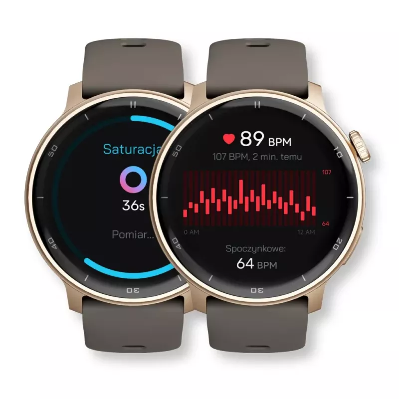 Smartwatch Stelio STSWA101GD Activ GPS 46mm Gold — 46 mm GPS smartwatch, gold case