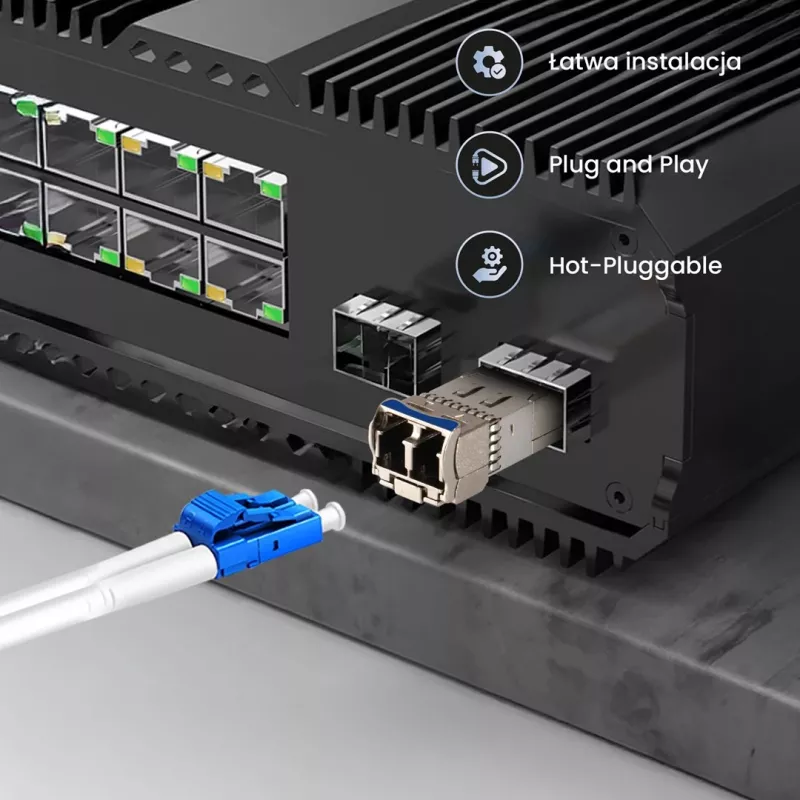 Extralink SFP28 25G 2-Pack | SFP28 Module | 25Gbps, LC/UPC Duplex, 1310nm, 10km, single mode, DOM network transceiver module
