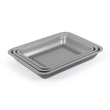 Roasting Tray Set Salter BW13675 3-piece non-stick oven-safe
