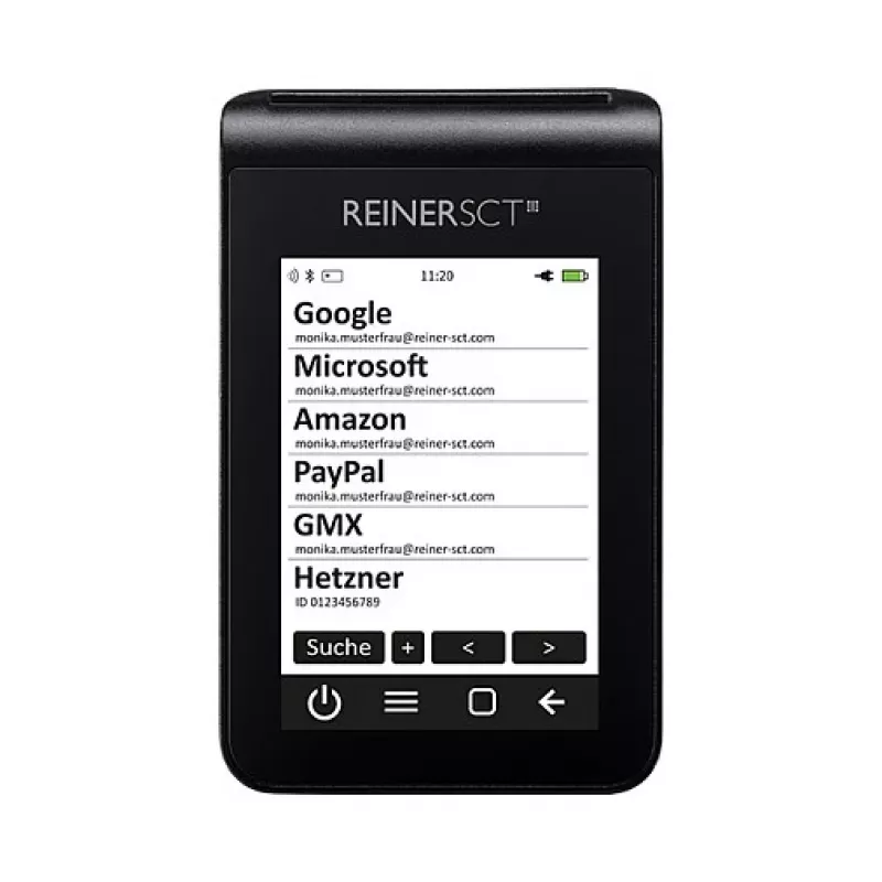 Card reader ReinerSCT tanJack deluxe Black TFT, model 2708200-000, weight 220 kg