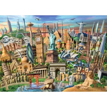 Puzzle world landmarks (1000 Pieces)