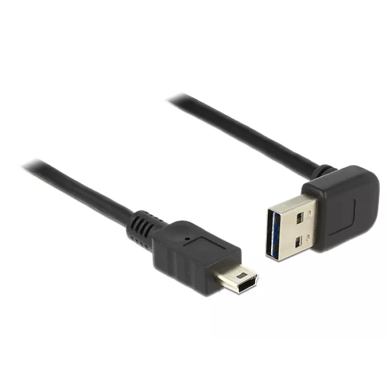USB Cable DeLOCK 1m USB 2.0-A to Mini-USB B Black