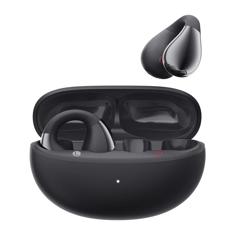 Wireless headphones QCY Crossky Clip C30S (black) — clip-on design, model T33S