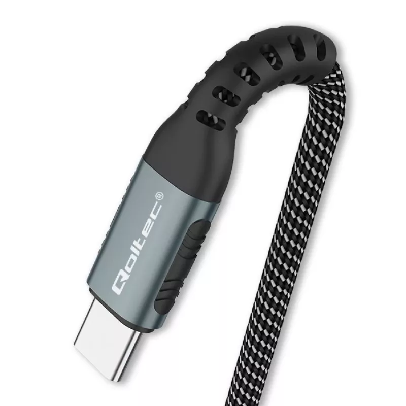 Qoltec Cable USB 2.0 Type C USB 2.0 Type C 100W Qc 3.0 Pd 1m Black
