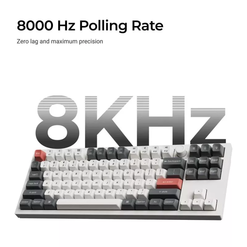 Mechanical Keyboard Keychron Q3 Ultra 8K — 80% QWERTY, Wired & Bluetooth, RGB, Black