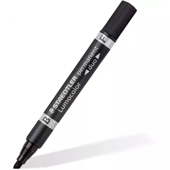 Permanent marker Staedtler Lumocolor permanent duo 348 B black 1 pc