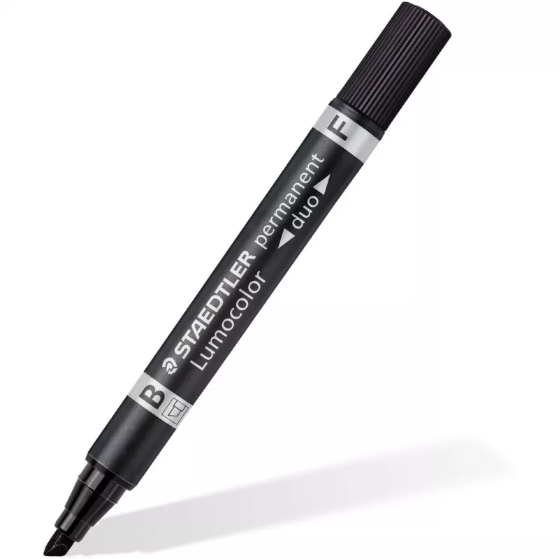 Permanent marker Staedtler Lumocolor permanent duo 348 B black 1 pc