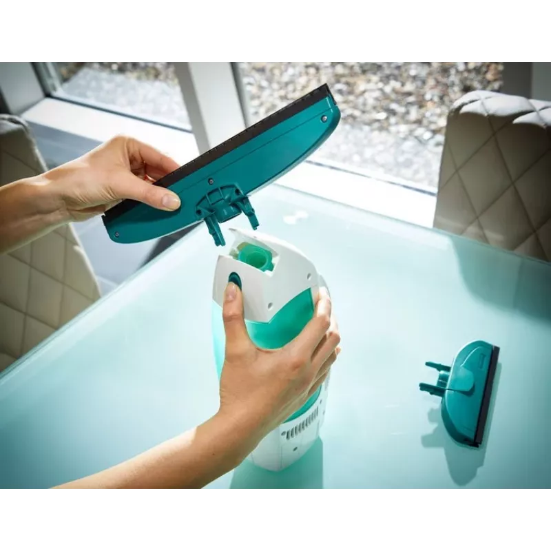 Leifheit Window Vacuum Glass Cleaner Dry&Clean with Handle & Wiping Brush 51003
