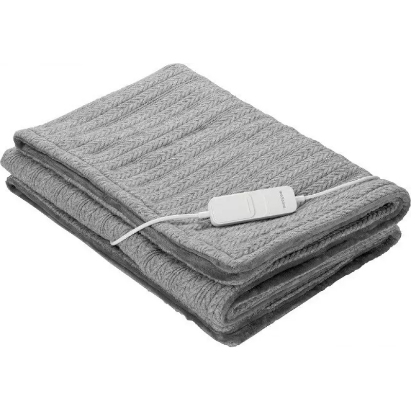 Medisana HB 680 electric heated blanket, 120 W, grey plush