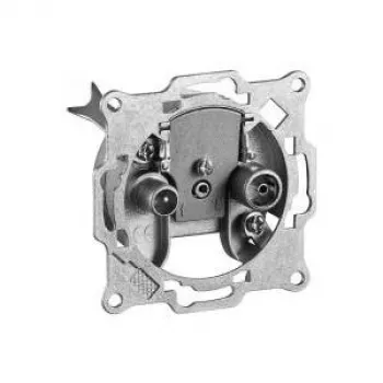 Wentronic Goobay 2-Loch Antenna Through Socket - 8 dB Through Loss (67043)