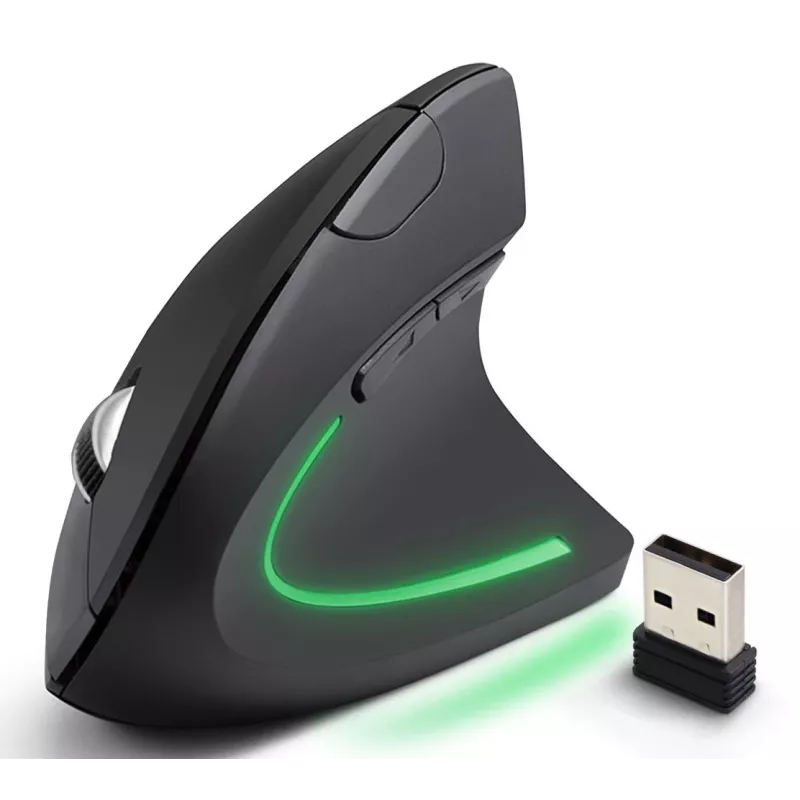 Wireless mouse ESPERANZA EM133 — ergonomic right-hand, 1600 DPI, 6 buttons, 2.4 GHz USB nano receiver, 10 m range, black