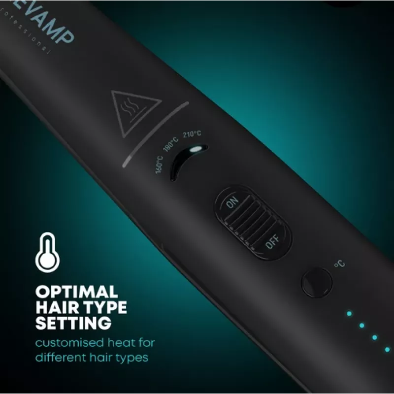 Hair straightener Revamp ST-1700X-EU2 cordless ceramic compact black, model ST-1700-EU2