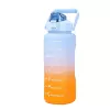 Extralink Motivational Water Bottle, 2000ml Sports Water Bottle, Blue-Orange, BUT-993