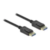 Delock - DisplayPort-Cable - DisplayPort (M) to DisplayPort (M) - DisplayPort 2,0 - 1,0m - Supports 10K 60 Hz (10,240 x 4320) - Black (80261)