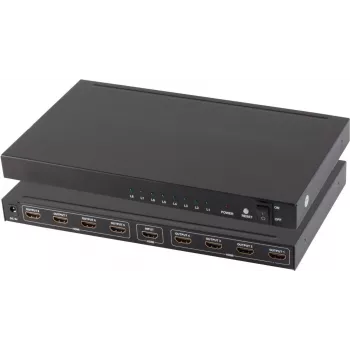 HDMI splitter ShiverPeaks 05-03008 — 1 input to 8 outputs, HDMI signal distribution