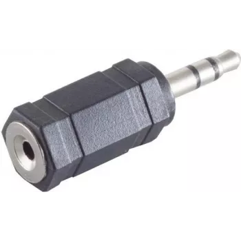 Cable Gender Changer ShiverPeaks BS57021 3.5mm to 2.5mm Black Silver