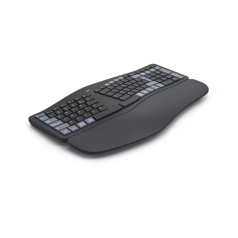 Wireless Ergonomic Keyboard HAMA WK-900 Black USB, compact layout, wireless connection