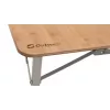 Outwell Custer L Brown camping table — Bamboo top, Aluminium frame, 700×1200 mm, 11.5 kg