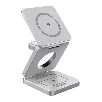 Wireless charger BlitzWolf BW-IW30 3-in-1 fast charging station for iPhone and Samsung, wireless 3-device charging