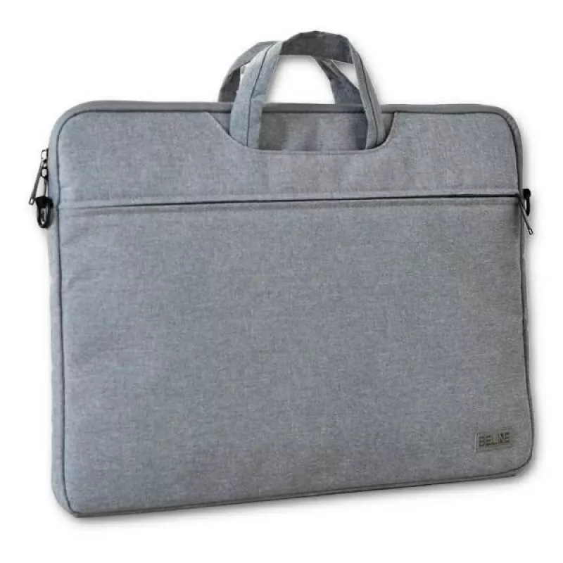 Laptop Bag Beline 16 — gray durable lightweight material, fits 16-inch laptops