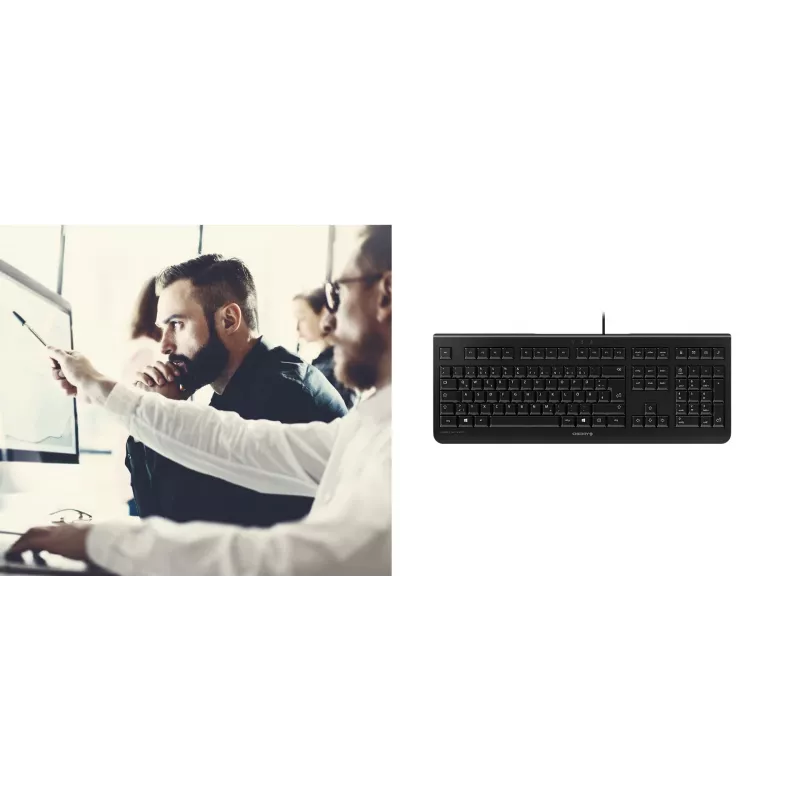 CHERRY KC 1000 keyboard Home USB Swiss Black