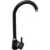 Kitchen faucet PYRAMIS BELLO PLUS black single-lever with swivel spout