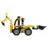 Construction set LEGO Technic Backhoe Loader 42197 — articulated steering, working loader, 104 pieces, recommended age 7+