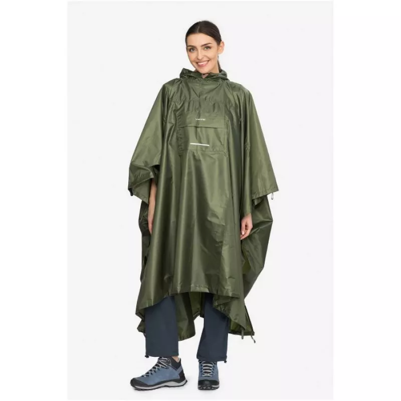 Adult Rain Poncho VIKING Vesper Backpack Green UNI