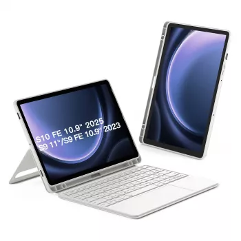 Folio case with Bluetooth keyboard Inateck N0064 for Samsung Galaxy Tab S10 FE/S9 FE/S9 27.9 cm (11 inch) QWERTZ, 2 stand modes, 500 mAh