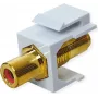 VALUE ROLINE Keystone-Coupling RCA Shielded Plastic Red (25.99.8213)