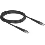 DeLOCK USB Cable USB 2.0 2m USB C Black 81125