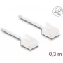 Network Cable DeLOCK RJ45 Cat.6 UTP 0.3m White