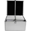 MEDIARANGE BOX76 - Enclosurebox - 300 Disks - Silver - Fleece - Plastic - Wood - 120 mm - Aluminium
