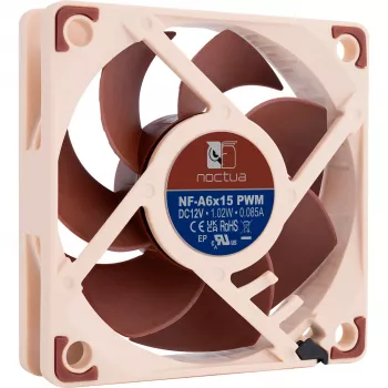 Case fan Noctua NF-A6x15 PWM 60mm, PWM control, low-noise design